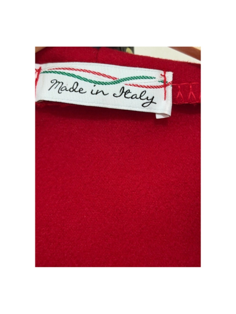 Red Wool Blend Belted Wrap Coat, Size M ๐ HOST PICK ๐ - Picture 4 of 5